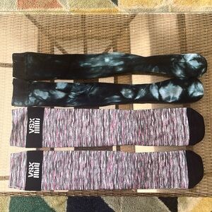 Two pair of mid cuff Victorias Secret socks